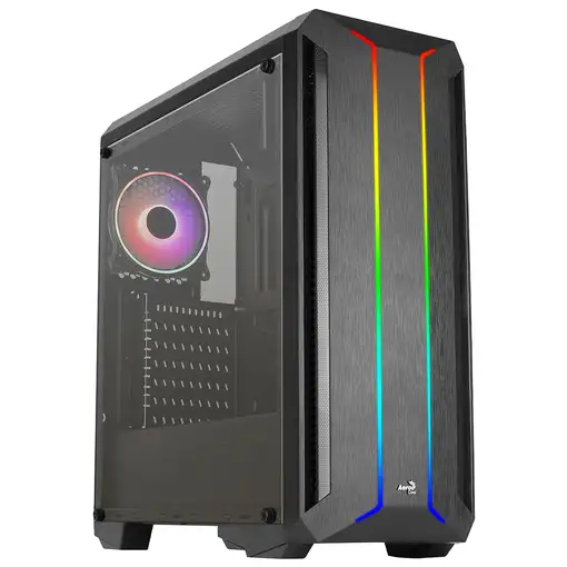 Aerocool SKYLINEV2BK Caja PC ATX Panel Frontal Doble LED ARGB Ventilador ARGB 12cm
