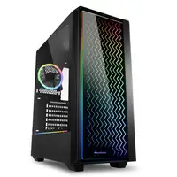 Sharkoon RGB LIT 200 Midi Tower Negro