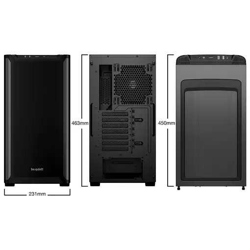 be quiet! PURE BASE 501 Black Midi Tower Negro