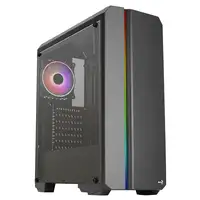 Aerocool GENESISV2BK Caja PC ATX Panel Frontal LED ARGB Ventilador ARGB 12cm Negro