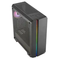 Aerocool GENESISV2BK Caja PC ATX Panel Frontal LED ARGB Ventilador ARGB 12cm Negro