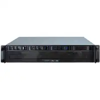 Inter-Tech IPC 2U-2404S Estante Negro, Plata