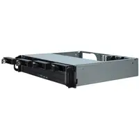 Inter-Tech IPC 2U-2404S Estante Negro, Plata