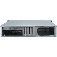 Inter-Tech IPC 2U-2404S Estante Negro, Plata