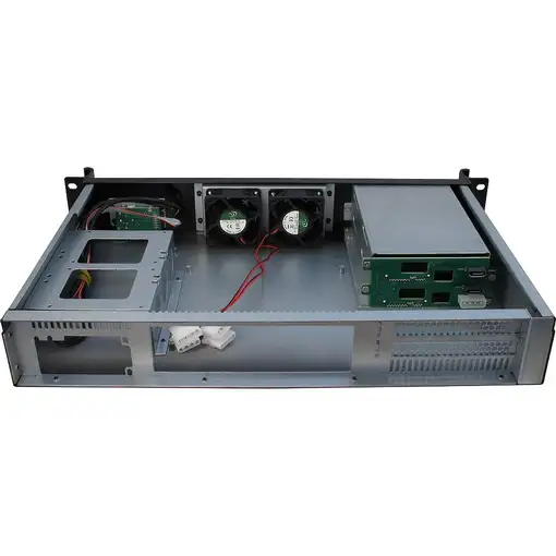 Inter-Tech 1.5U-1528L Estante Negro