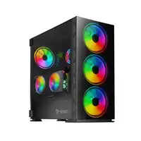 Savio PC Case Prime X1 ARGB Glass Black Midi Tower Negro