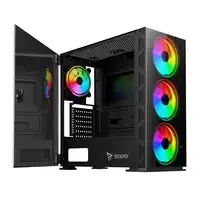 Savio PC Case Prime X1 ARGB Glass Black Midi Tower Negro