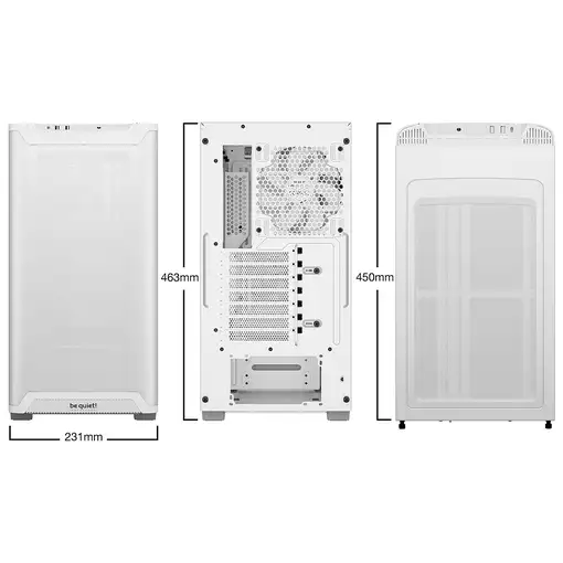 be quiet! PURE BASE 501 Airflow Window White Midi Tower Blanco