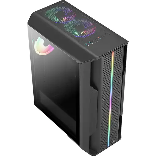 Aerocool SPLINTER DUO Carcasa de Ordenador ATX 3 x Ventiladores ARGB 12cm + Mesh F