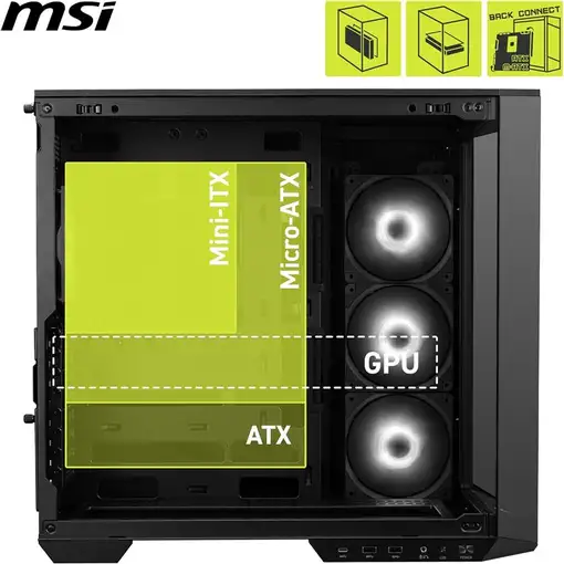 MSI MAG Pano 100R PZ Midi Tower Negro