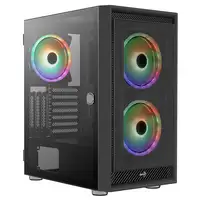 Aerocool GRAPHITEV3 Carcasa de Ordenador 3 Ventiladores ARGB 14cm