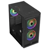 Aerocool GRAPHITEV3 Carcasa de Ordenador 3 Ventiladores ARGB 14cm