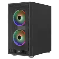 Aerocool GRAPHITEV3 Carcasa de Ordenador 3 Ventiladores ARGB 14cm