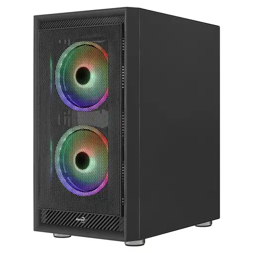 Aerocool GRAPHITEV3 Carcasa de Ordenador 3 Ventiladores ARGB 14cm