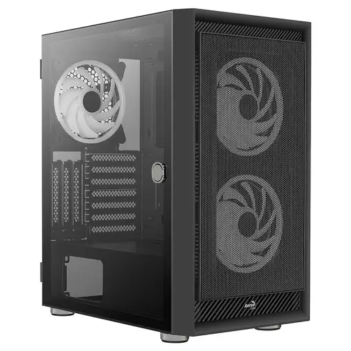 Aerocool GRAPHITEV3 Carcasa de Ordenador 3 Ventiladores ARGB 14cm