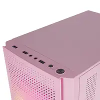 Mars Gaming MC300P Rosa, Caja PC Micro ATX, Cristal Templado, Frontal MESH, 3xVent