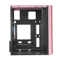 Mars Gaming MC300P Rosa, Caja PC Micro ATX, Cristal Templado, Frontal MESH, 3xVent