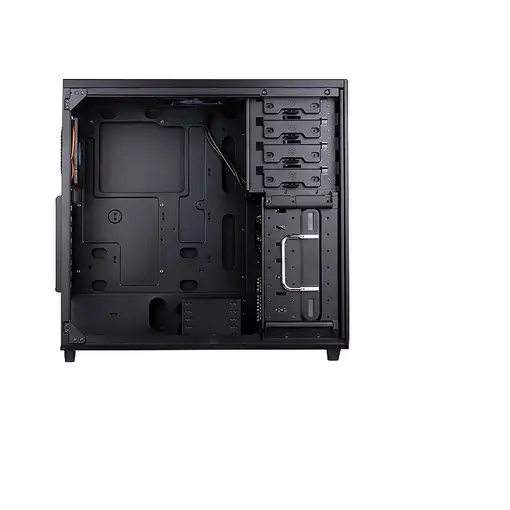 Silverstone TJ04-E Midi Tower Negro, Plata