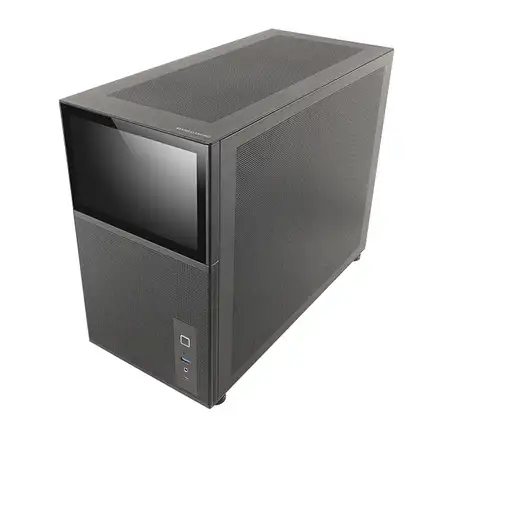 Mars Gaming MC-LCD, Caja PC Compacta Micro-ATX, Pantalla LCD IPS 8", Rejilla Mesh