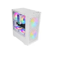 Mars Gaming MC- VORTEX, Caja Gaming MicroATX, Frontal Mesh Geométrico, Ventana Lat