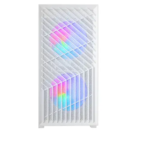 Mars Gaming MC- VORTEX, Caja Gaming MicroATX, Frontal Mesh Geométrico, Ventana Lat