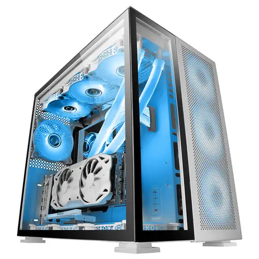 Mars Gaming MC-Nova, Torre Gaming Custom XXL E-ATX Aluminio, Doble Ventana Complet