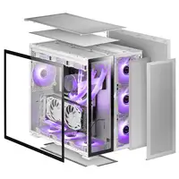 Mars Gaming MC-Nova, Torre Gaming Custom XXL E-ATX Aluminio, Doble Ventana Complet