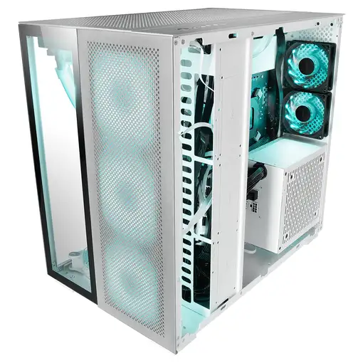 Mars Gaming MC-Nova, Torre Gaming Custom XXL E-ATX Aluminio, Doble Ventana Complet