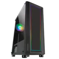 Mars Gaming MC-ART Negro, Caja PC Gaming ATX, Doble Cristal Templado Dibujable, AR