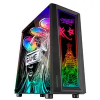 Mars Gaming MC-ART Negro, Caja PC Gaming ATX, Doble Cristal Templado Dibujable, AR