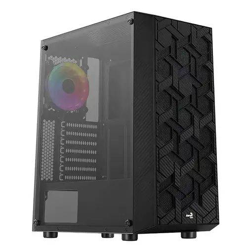 Aerocool Hive-G-BK-v3 Midi Tower Negro