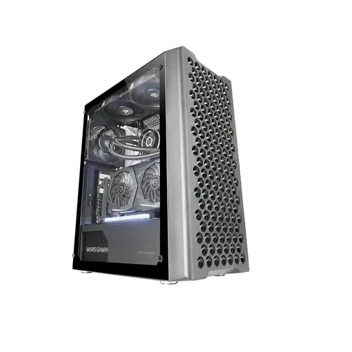 Mars Gaming MC-iPRO, Caja Profesional ATX, Rejilla Frontal de Malla 3D, Ventana La