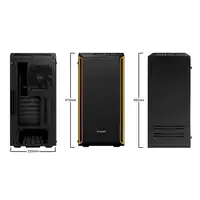 be quiet! Pure Base 600 Window Midi Tower Negro, Naranja