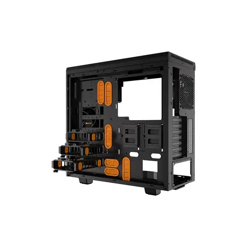 be quiet! Pure Base 600 Window Midi Tower Negro, Naranja