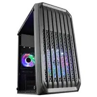 Mars Gaming MC-S2, Caja PC Compacta Gaming Micro-ATX, 2 Ventiladores FRGB Raibow c