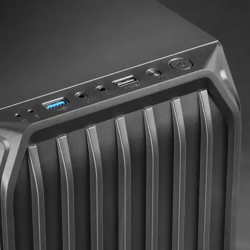 Mars Gaming MC-S2, Caja PC Compacta Gaming Micro-ATX, 2 Ventiladores FRGB Raibow c