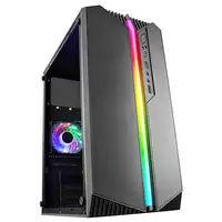 Mars Gaming MC-S1 Negro, Caja PC Compacta Gaming Micro-ATX, Iluminación ARGB 12 Mo