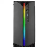 Mars Gaming MC-S1 Negro, Caja PC Compacta Gaming Micro-ATX, Iluminación ARGB 12 Mo