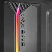 Mars Gaming MC-S1 Negro, Caja PC Compacta Gaming Micro-ATX, Iluminación ARGB 12 Mo