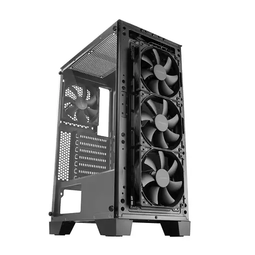 Mars Gaming MC-MASTER, Caja PC ATX, Panel Frontal Metal-Mesh, Cristal Templado, 4