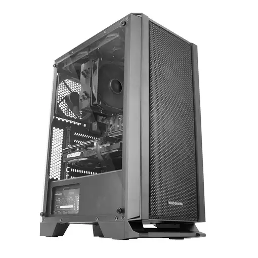 Mars Gaming MC-MASTER, Caja PC ATX, Panel Frontal Metal-Mesh, Cristal Templado, 4