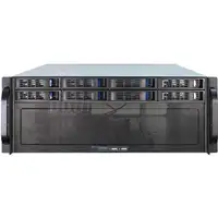 Inter-Tech 4U-4408 Estante Negro, Plata