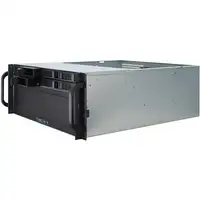 Inter-Tech 4U-4408 Estante Negro, Plata