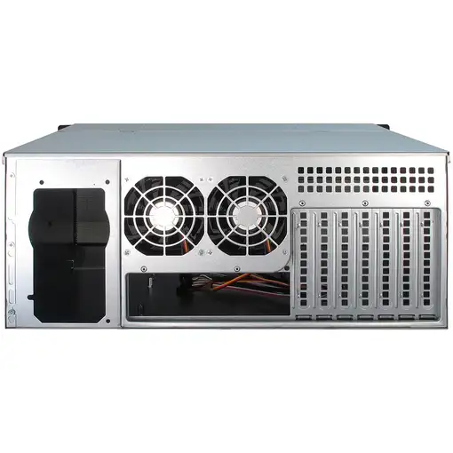 Inter-Tech 4U-4408 Estante Negro, Plata