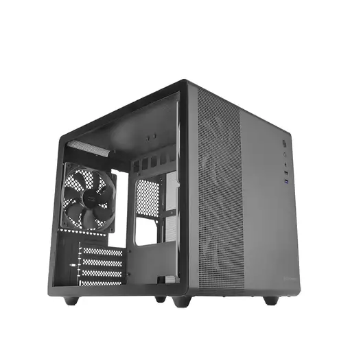 Mars Gaming MC-MPRO Negro, Caja Profesional Compacta Micro-ATX, Ventana Lateral Co