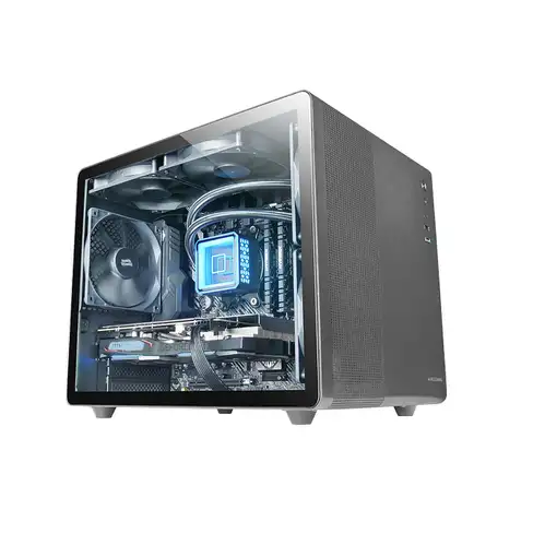 Mars Gaming MC-MPRO Negro, Caja Profesional Compacta Micro-ATX, Ventana Lateral Co