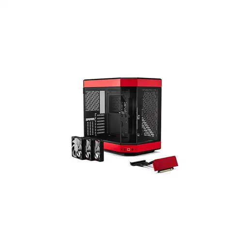 HYTE Y60 Midi Tower Negro, Rojo