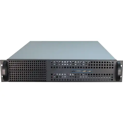 Inter-Tech 2U-2129N Estante Negro, Plata