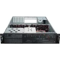 Inter-Tech 2U-2129N Estante Negro, Plata