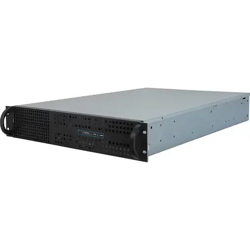 Inter-Tech 2U-2129N Estante Negro, Plata